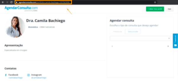 link agendar consulta
