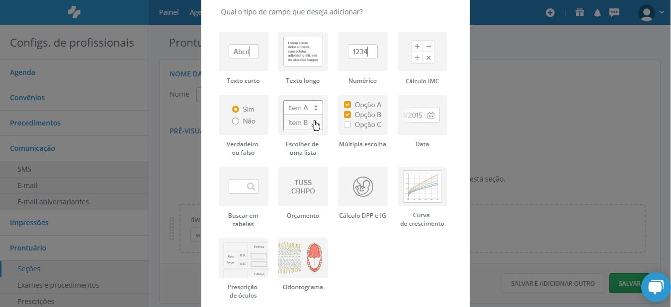 Campos Prontuário